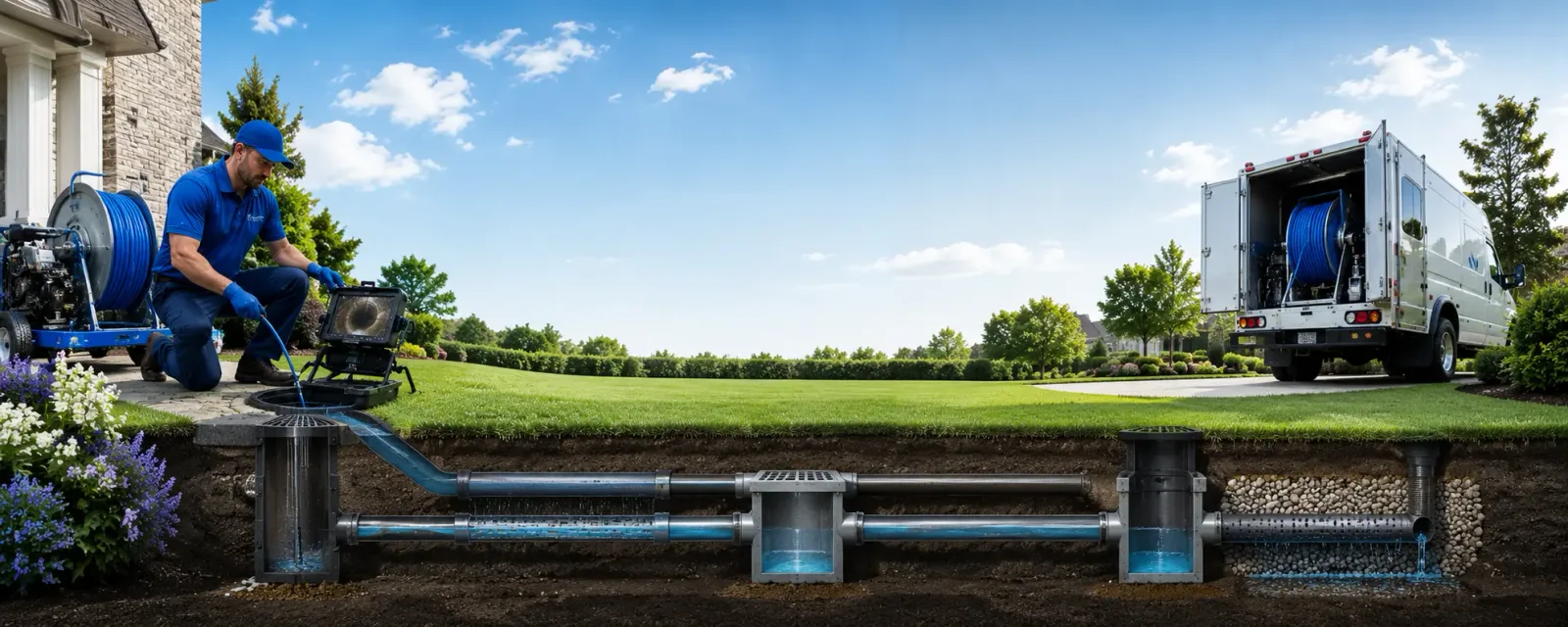 Outdoor drain cleaning information for Meriden, NH
